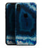 Vivid Blue Agate Crystal - iPhone XS MAX, XS/X, 8/8+, 7/7+, 5/5S/SE Skin-Kit (All iPhones Avaiable)