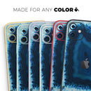 Vivid Blue Agate Crystal - Skin-Kit compatible with the Apple iPhone 12, 12 Pro Max, 12 Mini, 11 Pro or 11 Pro Max (All iPhones Available)