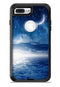 Vivid Blue Falling Stars in the Night Sky - iPhone 7 or 7 Plus Commuter Case Skin Kit