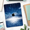 Vivid Blue Falling Stars in the Night Sky - Full Body Skin Decal for the Apple iPad Pro 12.9", 11", 10.5", 9.7", Air or Mini (All Models Available)