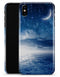 Vivid Blue Falling Stars in the Night Sky - iPhone X Clipit Case