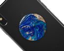 Vivid Blue Gold Acrylic - Skin Kit for PopSockets and other Smartphone Extendable Grips & Stands