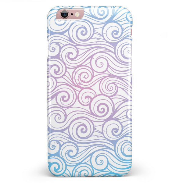 Vivid Blue Gradiant Swirl iPhone 6/6s or 6/6s Plus INK-Fuzed Case