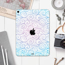 Vivid Blue Gradiant Swirl - Full Body Skin Decal for the Apple iPad Pro 12.9", 11", 10.5", 9.7", Air or Mini (All Models Available)