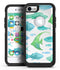 Vivid Blue Watercolor Sea Creatures - iPhone 7 or 8 OtterBox Case & Skin Kits