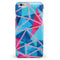 Vivid Blue and Pink Sharp Shapes iPhone 6/6s or 6/6s Plus INK-Fuzed Case