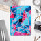 Vivid Blue and Pink Sharp Shapes - Full Body Skin Decal for the Apple iPad Pro 12.9", 11", 10.5", 9.7", Air or Mini (All Models Available)