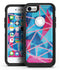 Vivid Blue and Pink Sharp Shapes - iPhone 7 or 8 OtterBox Case & Skin Kits
