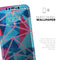 Vivid Blue and Pink Sharp Shapes - Skin-Kit compatible with the Apple iPhone 12, 12 Pro Max, 12 Mini, 11 Pro or 11 Pro Max (All iPhones Available)
