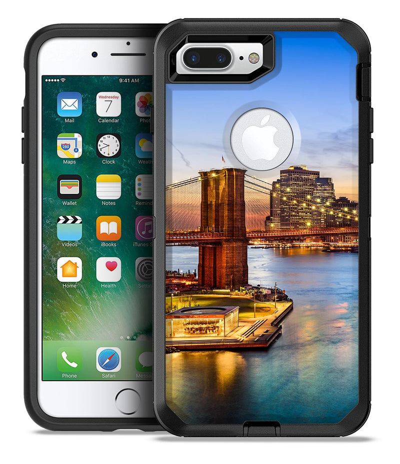 Vivid Brooklyn Bridge - iPhone 7 or 7 Plus Commuter Case Skin Kit