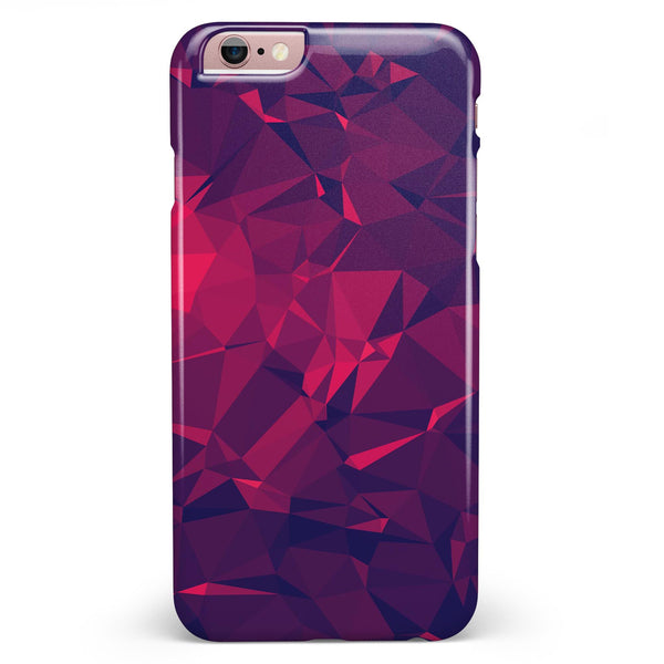 Vivid Fuchsia Geometric Triangles iPhone 6/6s or 6/6s Plus INK-Fuzed Case