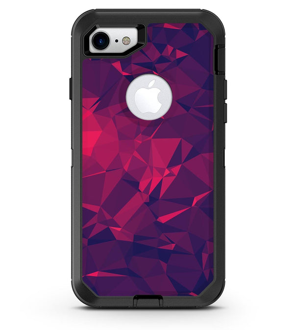 Vivid Fuchsia Geometric Triangles - iPhone 7 or 8 OtterBox Case & Skin Kits