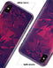 Vivid Fuchsia Geometric Triangles - iPhone X Clipit Case