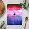 Vivid Pink and Blue Space - Full Body Skin Decal for the Apple iPad Pro 12.9", 11", 10.5", 9.7", Air or Mini (All Models Available)