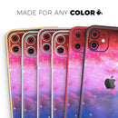Vivid Pink and Blue Space - Skin-Kit compatible with the Apple iPhone 12, 12 Pro Max, 12 Mini, 11 Pro or 11 Pro Max (All iPhones Available)
