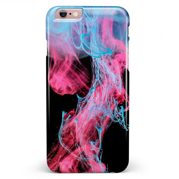 Vivid Pink and Teal liquid Cloud iPhone 6/6s or 6/6s Plus INK-Fuzed Case