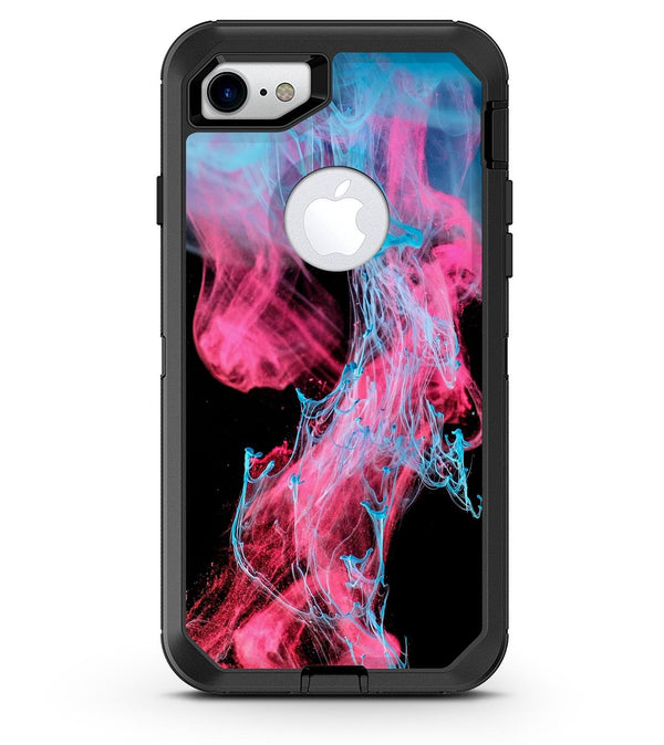 Vivid Pink and Teal liquid Cloud - iPhone 7 or 8 OtterBox Case & Skin Kits