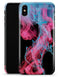 Vivid Pink and Teal liquid Cloud - iPhone X Clipit Case