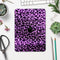 Vivid Purple Leopard Print - Full Body Skin Decal for the Apple iPad Pro 12.9", 11", 10.5", 9.7", Air or Mini (All Models Available)