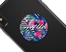 Vivid Tropical Chevron Floral v2 - Skin Kit for PopSockets and other Smartphone Extendable Grips & Stands