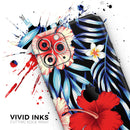 Vivid Tropical Red Floral v1 - Skin-Kit compatible with the Apple iPhone 12, 12 Pro Max, 12 Mini, 11 Pro or 11 Pro Max (All iPhones Available)