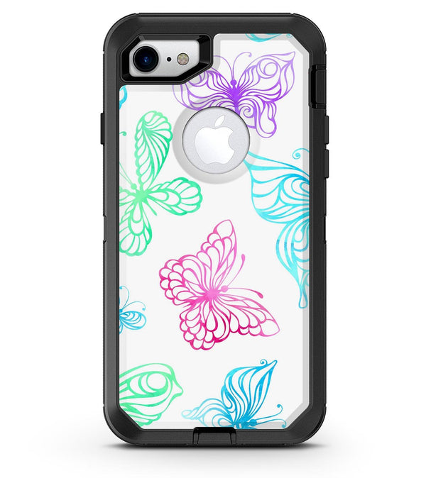 Vivid Vector Butterflies - iPhone 7 or 8 OtterBox Case & Skin Kits