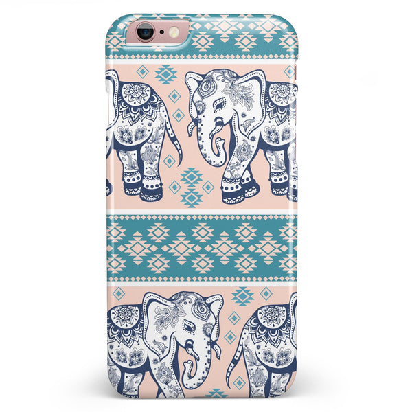 Walking Sacred Elephant Pattern V2 iPhone 6/6s or 6/6s Plus INK-Fuzed Case