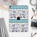 Walking Sacred Elephant Pattern - Full Body Skin Decal for the Apple iPad Pro 12.9", 11", 10.5", 9.7", Air or Mini (All Models Available)