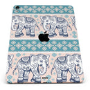 Walking Sacred Elephant Pattern - Full Body Skin Decal for the Apple iPad Pro 12.9", 11", 10.5", 9.7", Air or Mini (All Models Available)
