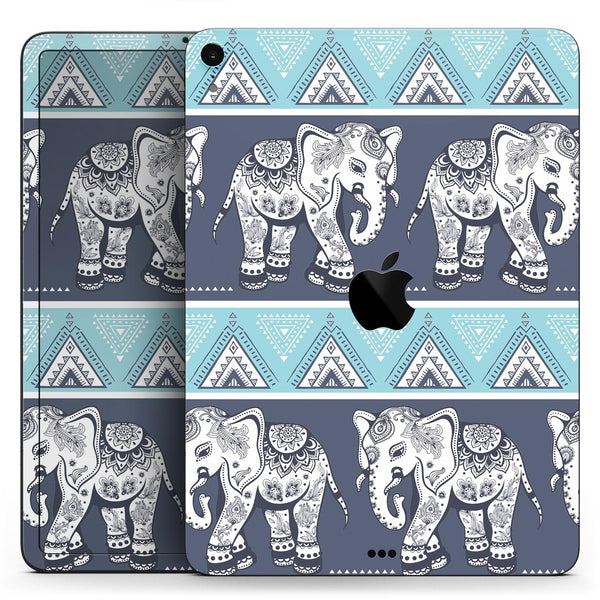 Walking Sacred Elephant Pattern V2 - Full Body Skin Decal for the Apple iPad Pro 12.9", 11", 10.5", 9.7", Air or Mini (All Models Available)