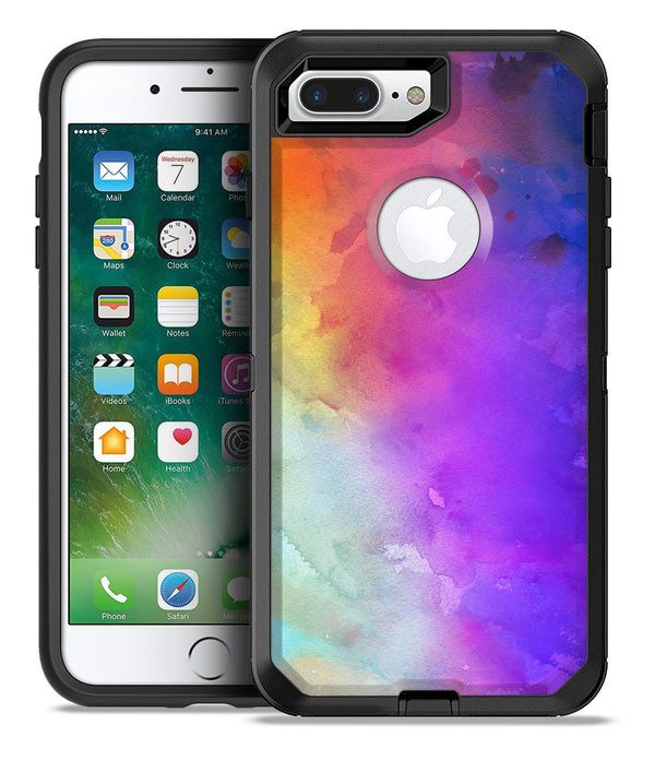 Washed 42321 Absorbed Watercolor Texture - iPhone 7 or 7 Plus Commuter Case Skin Kit