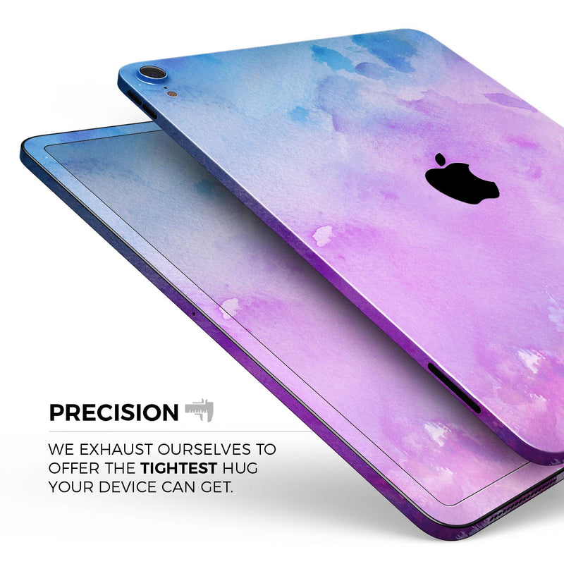 Washed 4322 Absorbed Watercolor Texture - Full Body Skin Decal for the Apple iPad Pro 12.9", 11", 10.5", 9.7", Air or Mini (All Models Available)