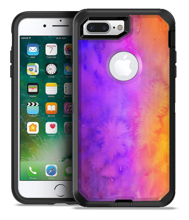 Washed 821 Absorbed Watercolor Texture - iPhone 7 or 7 Plus Commuter Case Skin Kit