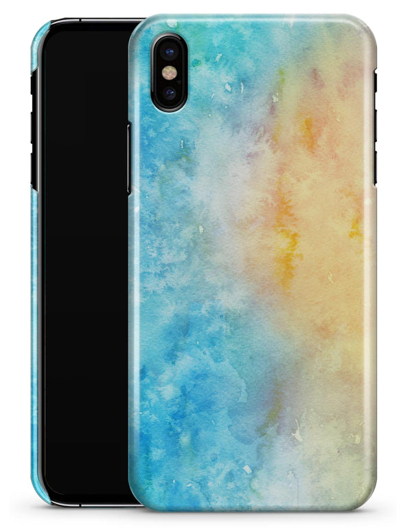 Washed Ocean 42 Absorbed Watercolor Texture - iPhone X Clipit Case