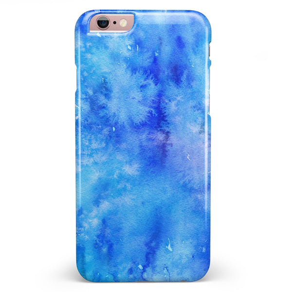 Washed Ocean Blue 402 Absorbed Watercolor Texture iPhone 6/6s or 6/6s Plus INK-Fuzed Case