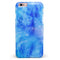 Washed Ocean Blue 402 Absorbed Watercolor Texture iPhone 6/6s or 6/6s Plus INK-Fuzed Case