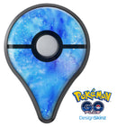 Washed Ocean Blue 402 Absorbed Watercolor Texture Pokémon GO Plus Vinyl Protective Decal Skin Kit