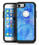 Washed Ocean Blue 402 Absorbed Watercolor Texture - iPhone 7 or 8 OtterBox Case & Skin Kits