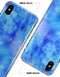 Washed Ocean Blue 402 Absorbed Watercolor Texture - iPhone X Clipit Case