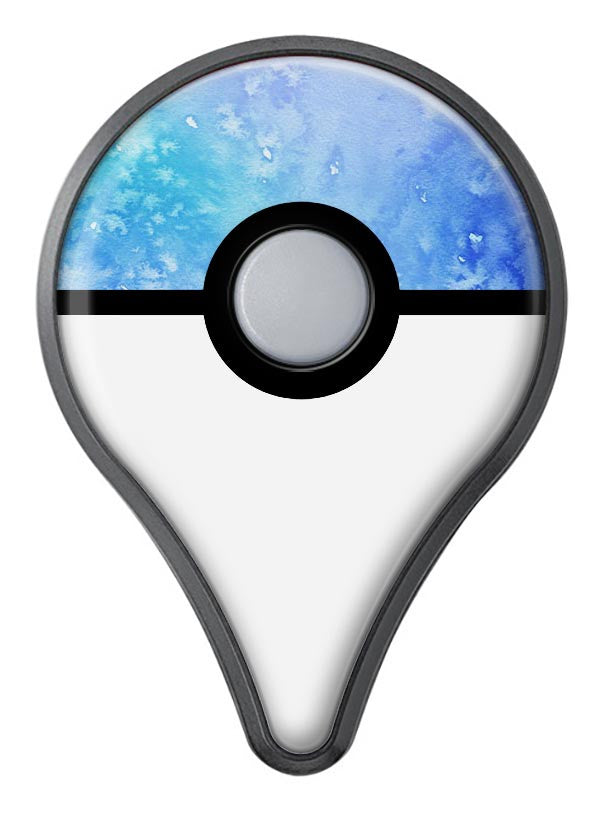 Washed Ocean Blue 42 Absorbed Watercolor Texture Pokémon GO Plus Vinyl Protective Decal Skin Kit