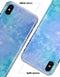 Washed Ocean Blue 42 Absorbed Watercolor Texture - iPhone X Clipit Case