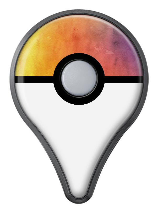 Washed Orange Absorbed Watercolor Texture Pokémon GO Plus Vinyl Protective Decal Skin Kit