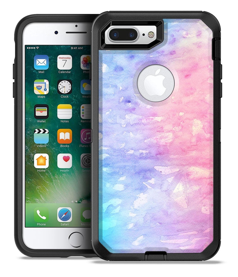 Washed Pink 4 Absorbed Watercolor Texture - iPhone 7 or 7 Plus Commuter Case Skin Kit
