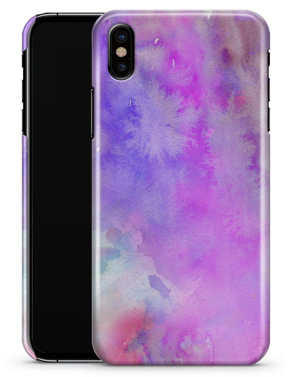Washed Purple Absorbed Watercolor Texture - iPhone X Clipit Case