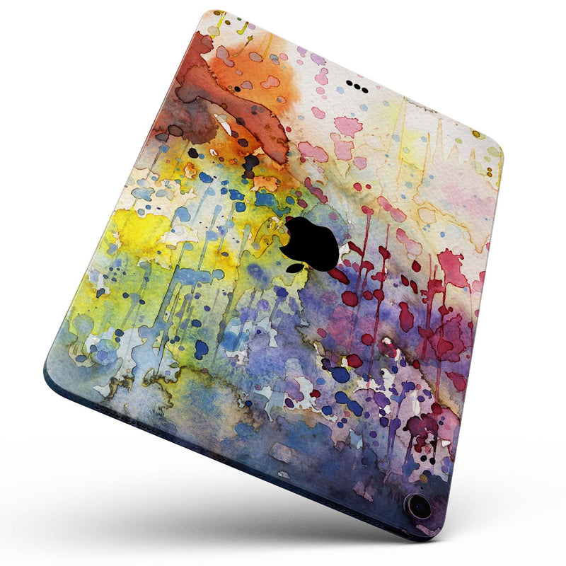 WaterColor Grunge Setting - Full Body Skin Decal for the Apple iPad Pro 12.9", 11", 10.5", 9.7", Air or Mini (All Models Available)