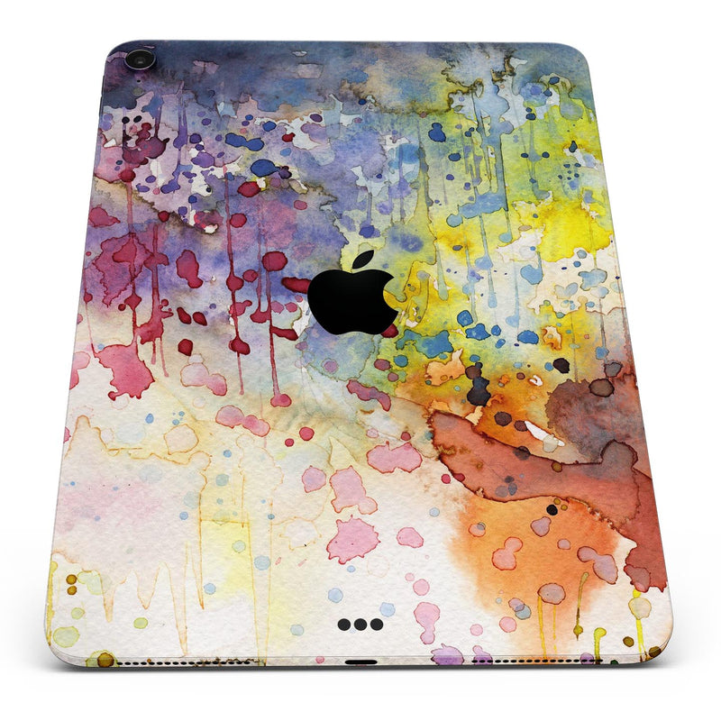 WaterColor Grunge Setting - Full Body Skin Decal for the Apple iPad Pro 12.9", 11", 10.5", 9.7", Air or Mini (All Models Available)