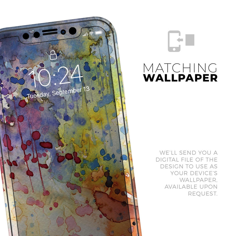 WaterColor Grunge Setting - Skin-Kit compatible with the Apple iPhone 12, 12 Pro Max, 12 Mini, 11 Pro or 11 Pro Max (All iPhones Available)