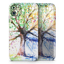 WaterColor Vivid Tree - Skin-Kit compatible with the Apple iPhone 12, 12 Pro Max, 12 Mini, 11 Pro or 11 Pro Max (All iPhones Available)