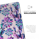 Watercolor Cactus Succulent Bloom V16 - Full Body Skin Decal for the Apple iPad Pro 12.9", 11", 10.5", 9.7", Air or Mini (All Models Available)