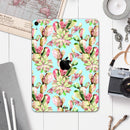 Watercolor Cactus Succulent Bloom V4 - Full Body Skin Decal for the Apple iPad Pro 12.9", 11", 10.5", 9.7", Air or Mini (All Models Available)